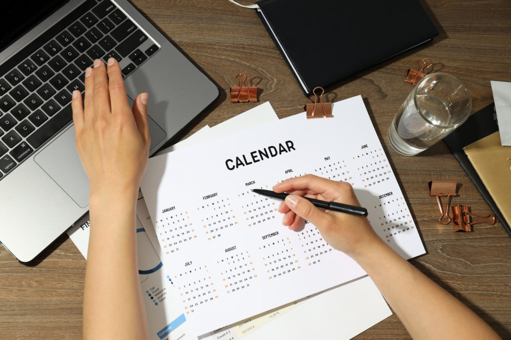Planning a yearly/annual schedule