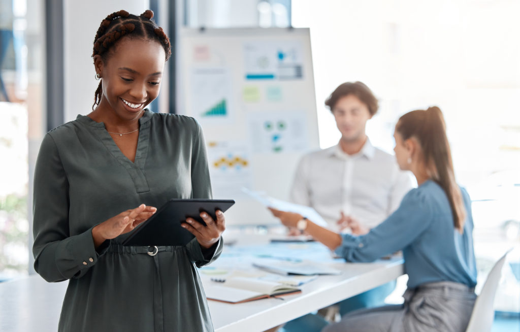 Woman working in office