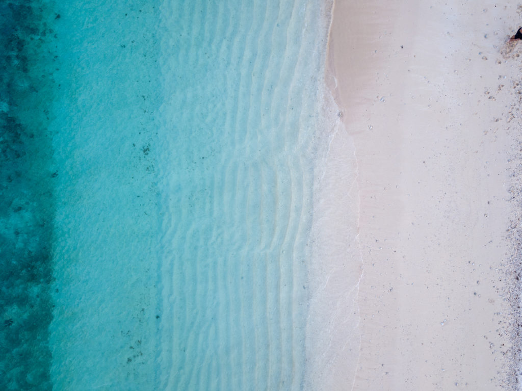 Water on the beach