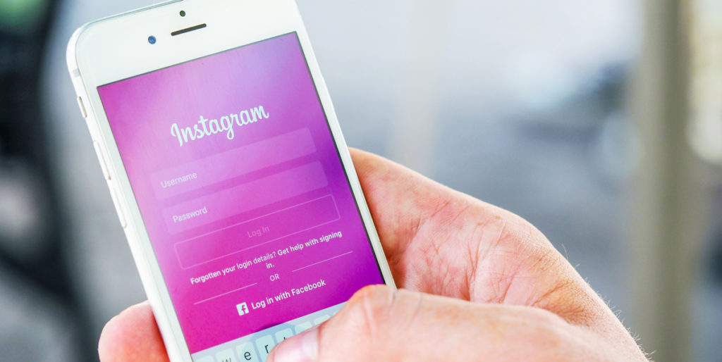 Instagram login page, social media